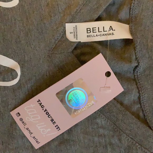 AOII Ali and Ariel Grey V-neck tee - Picture 2 of 2